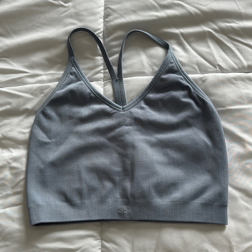 Set active ribbed V bra